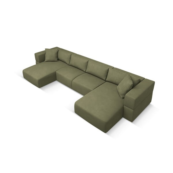 Világoszöld sarokkanapé ("U" alakú) Esther – Milo Casa-image-2