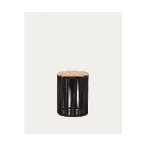 Kerek kerti dohányzóasztal akácfa asztallappal ø 40 cm Dandara – Kave Home-image-3