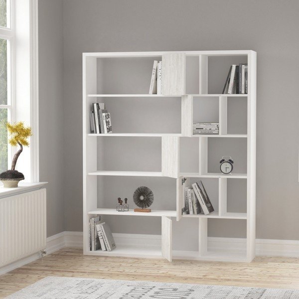 Roscoetoo White fehér könyvespolc-image-2