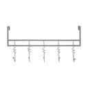 Szürke fém ajtófogas 46 cm Jaxen – Premier Housewares