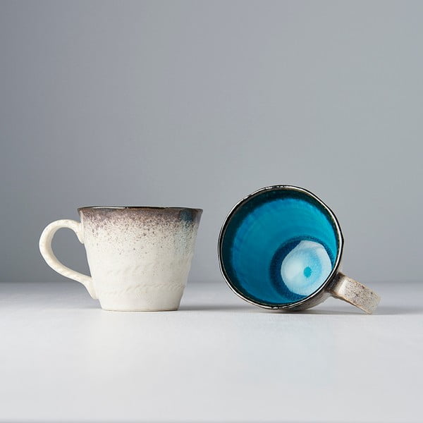 Kék-fehér kerámia bögre, 250 ml - MIJ-image-4