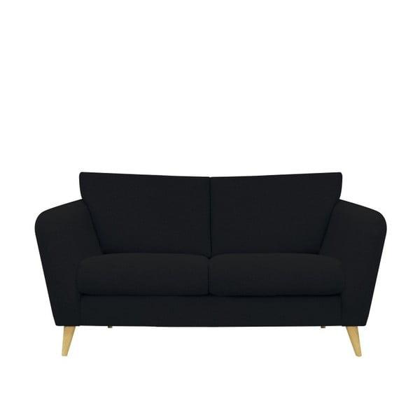 Max fekete 2 személyes kanapé - Helga Interiors