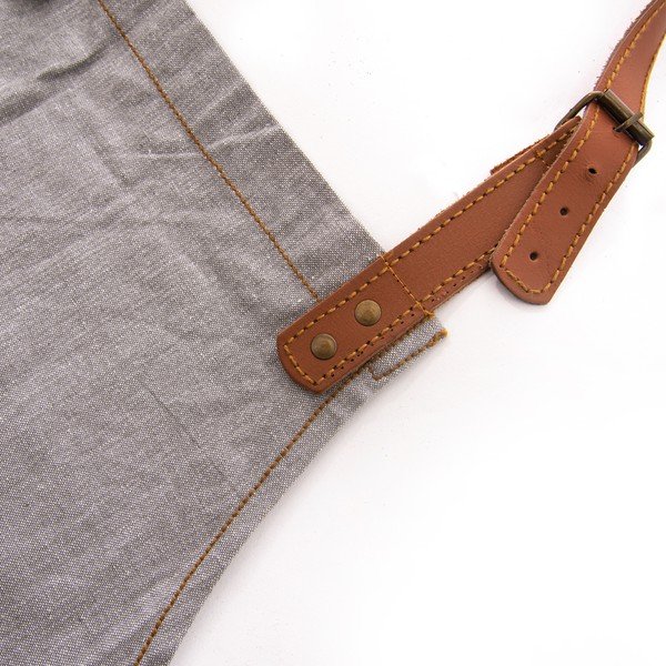 Pamut-bőr kötény Denim – Orion-image-3
