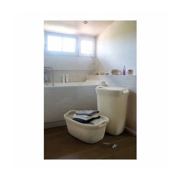 Knit Tall bézs ruhakosár, 57 l - Curver-image-2