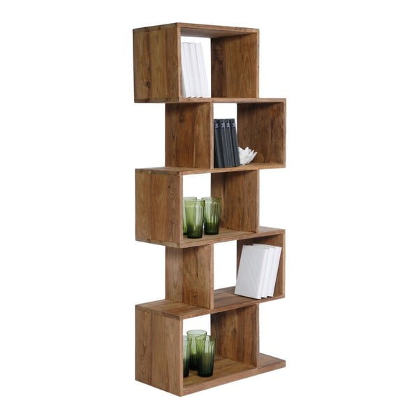 Authentico ZickZack könyvespolc Sheesham fából - Kare Design-image-1