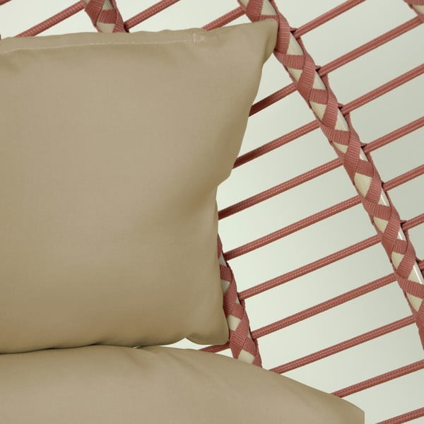 Elianis kerti függő kerti szék terrakotta húrozással és állvánnyal - Kave Home-image-3