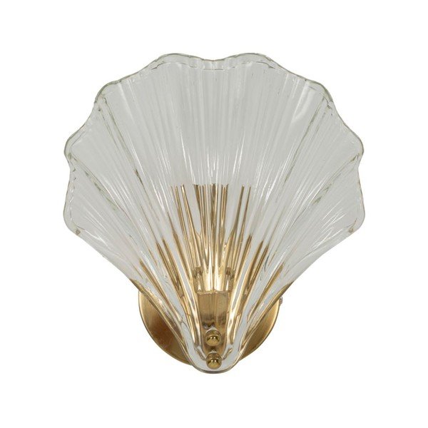 Aranyszínű üveg fali lámpa Da Muro Shell – Mauro Ferretti