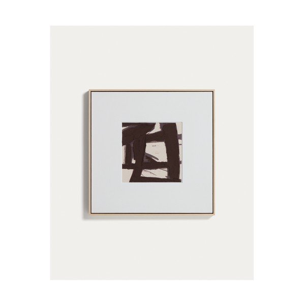 Kézzel festett keretezett-vászon kép 60x60 cm Arilan – Kave Home-image-4