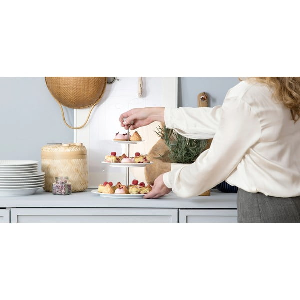 Hammershoi Etagere háromszintes fehér porcelán tálca, ⌀ 28 cm - Kähler Design-image-3