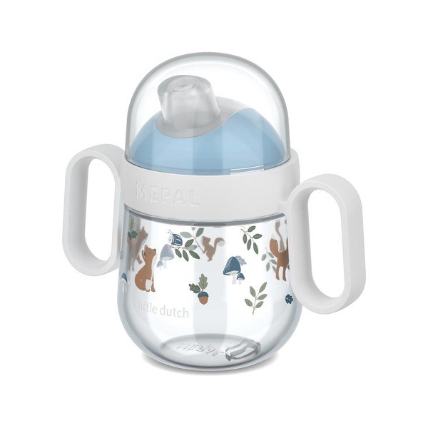 Világoskék műanyag gyerek bögre 200 ml Forest Friends – Mepal