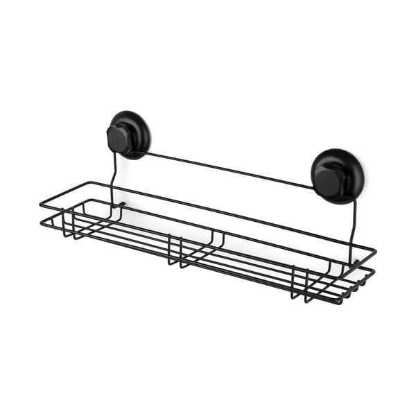 Bestlock Black Kitchen Shelf fekete öntapadós fali polc, 45,5 x 12 cm - Compactor
