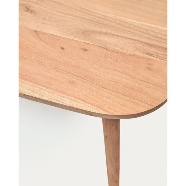 Natúr színű akácfa dohányzóasztal 60x110 cm Eluana – Kave Home-image-4