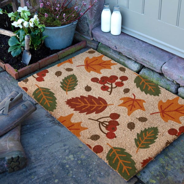 Kókuszrost lábtörlő 40x60 cm Autumn Leaves – Artsy Doormats-image-2