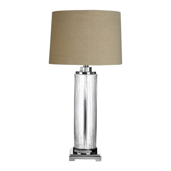 Alona Stone asztali lámpa selyem lámpaernyővel - Premier Housewares