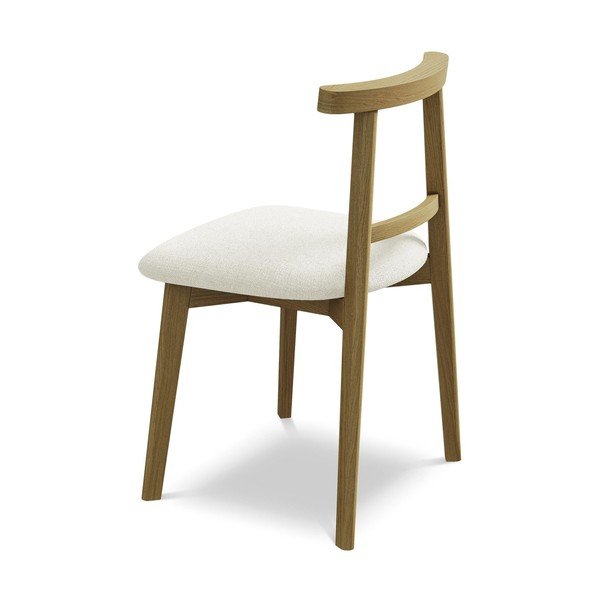 Krémszínű tömörfa étkezőszék Ohelo – Makamii-image-3