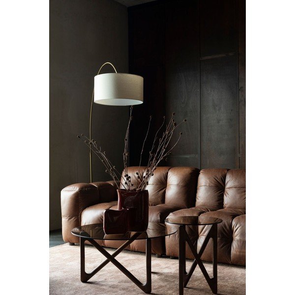 Barna bőr moduláris kanapé 264 cm Hackman – Dutchbone-image-1