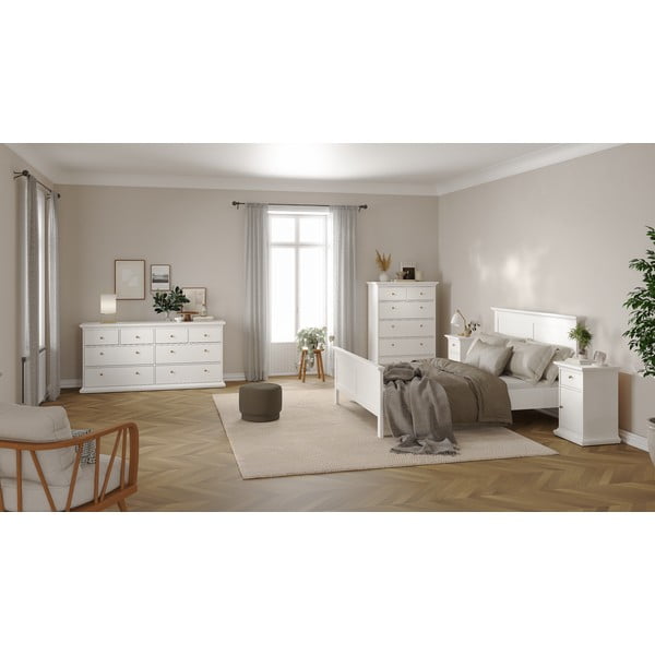 Fehér franciaágy 160x200 cm Paris – Tvilum-image-1