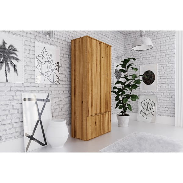 Tölgyfa ruhásszekrény 90x206 cm Vento 2 - The Beds-image-1