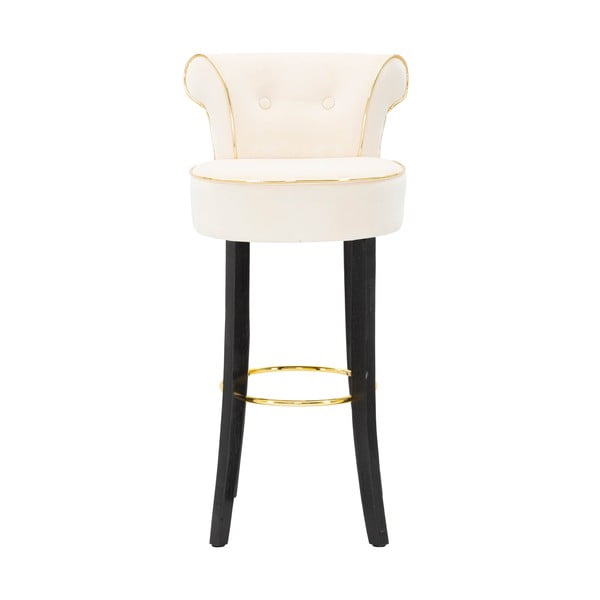 Krémszínű bársony bárszék 96 cm Luxy – Mauro Ferretti-image-1