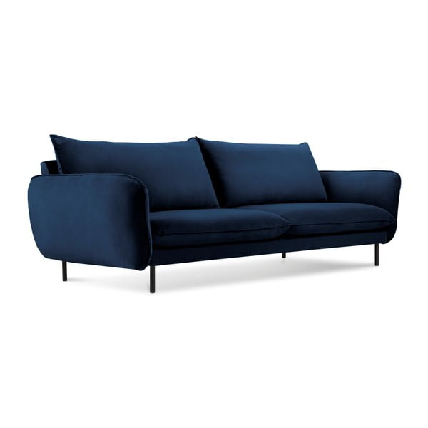 Vienna kék bársony kanapé, 230 cm - Cosmopolitan Design