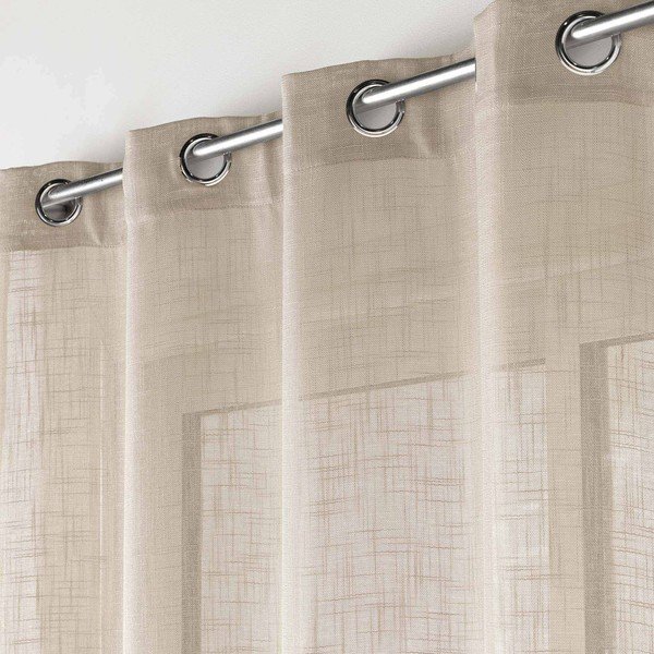 Barna átlátszó függöny 140x280 cm Haltona – douceur d'intérieur-image-1