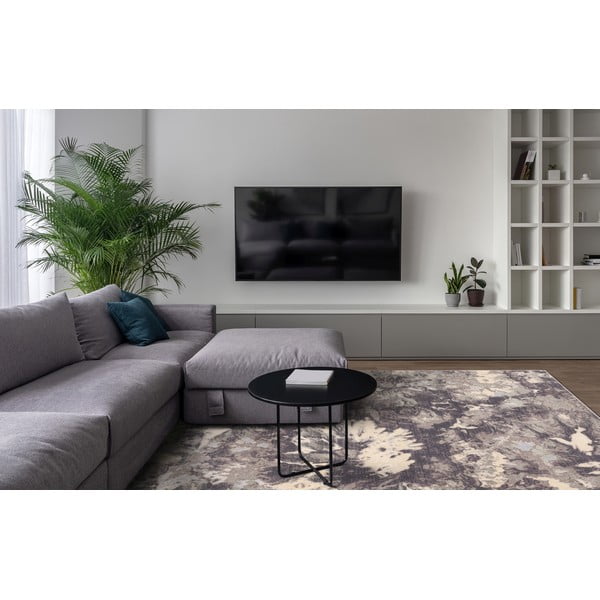 Szürke gyapjú szőnyeg 200x300 cm Daub – Agnella-image-1