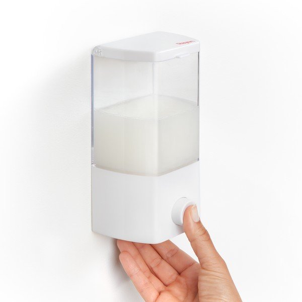 Fehér öntapadós szappanadagoló 400 ml – Rayen-image-2