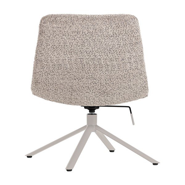 Világosszürke forgó buklé fotel Soren – WOOOD-image-4