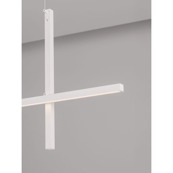 Matt fehér alumínium LED függőlámpa akrilüveg búrával Looma – Nova Luce-image-2