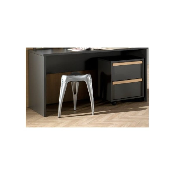 Sötétszürke gyerek szekrény 48x60 cm London – Vipack-image-2