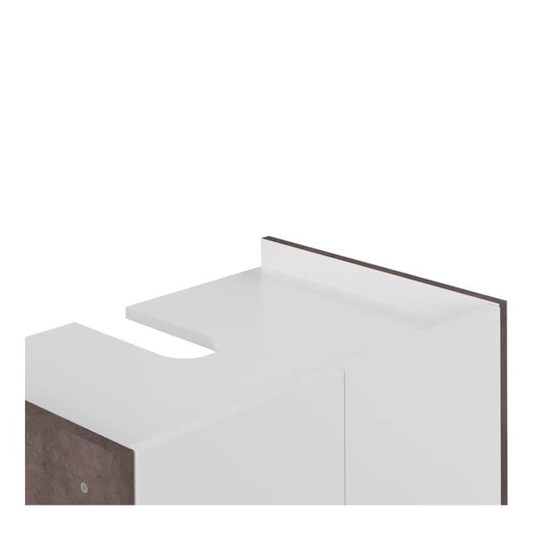 Biarritz szürke-fehér fürdőszobaszekrény, magasság 59,2 cm - TemaHome-image-4