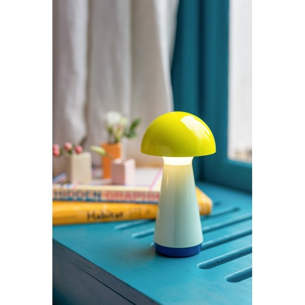 Sárga-világoskék LED dimmelhető asztali lámpa (magasság 18 cm) Bobbi – Remember-image-1