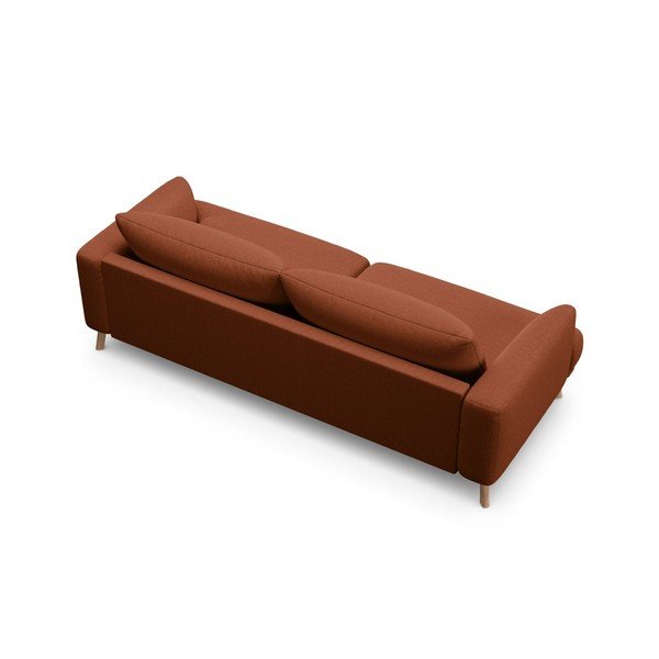 Terrakotta színű kanapé 200 cm Naomi – Micadoni -image-2