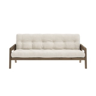 Bézs kordbársony kinyitható kanapé 204 cm Grab - Karup Design