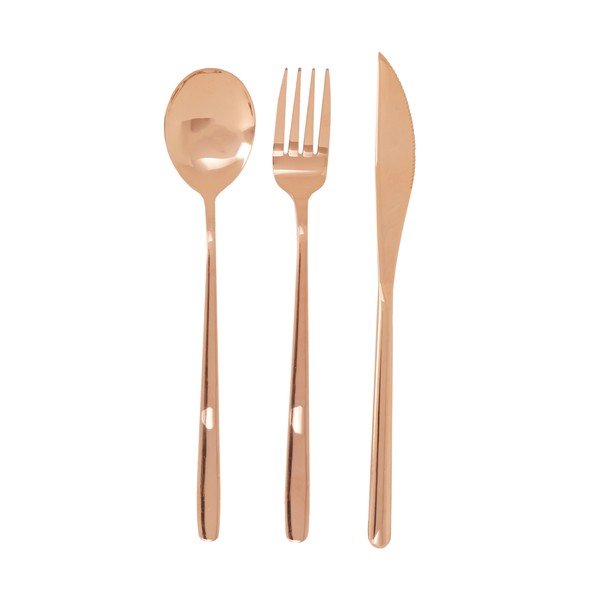 Rézszínű rozsdamentes acél evőeszköz készlet 6 db-os Mimo – Premier Housewares-image-2