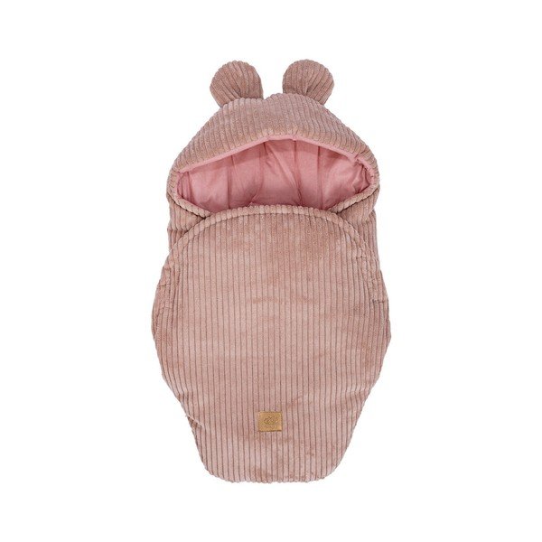 Rózsaszín kordbársony babapólya 45x80 cm – Meowbaby