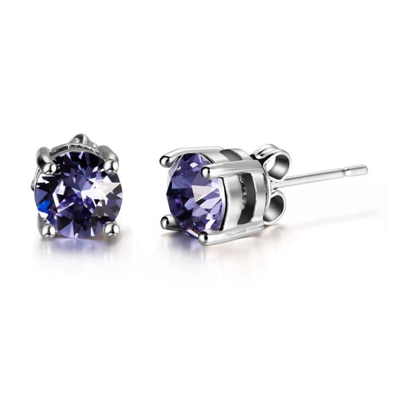 Hailye fülbevaló lila kristályokkal - Swarovski Elements Crystals
