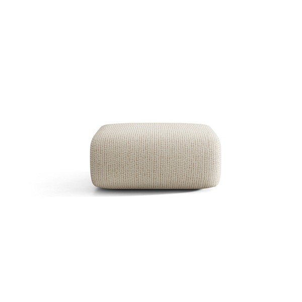 Krémszínű zsenília puff Neo – Micadoni -image-1