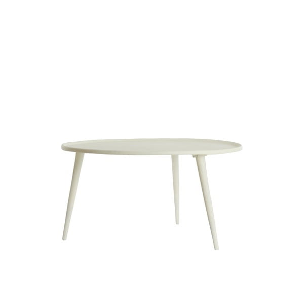 Krémszínű fém kerek dohányzóasztal ø 67,5 cm Babina – Light & Living-image-1