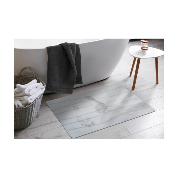 Szürke fürdőszobai kilépő 50x70 cm Ondelina – douceur d'intérieur-image-1