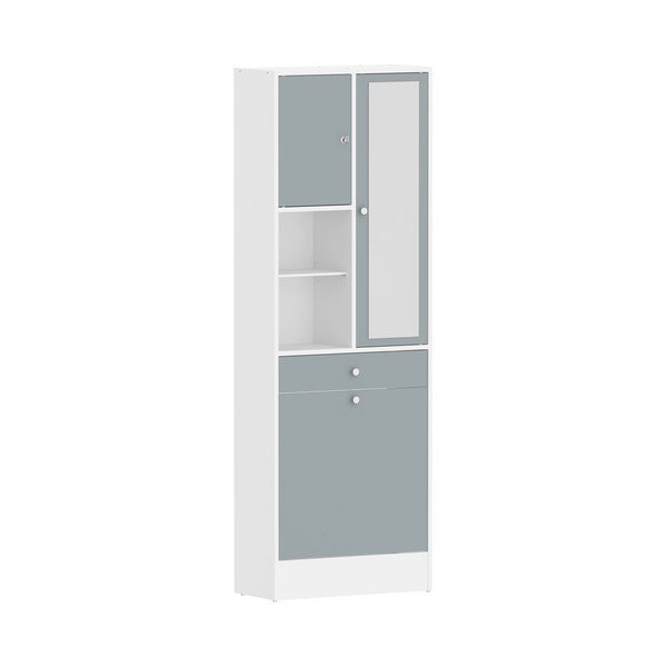 Fehér-szürke fürdőszoba szekrény 63x181 cm Combi – TemaHome-image-2