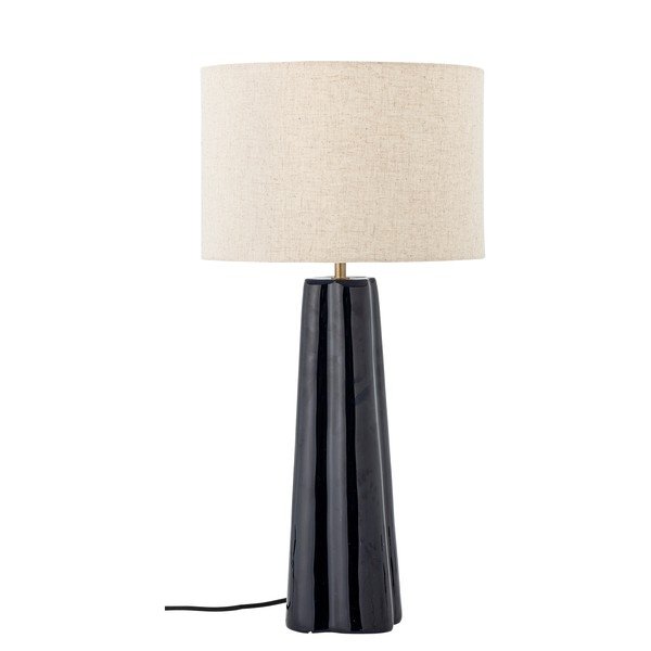 Kék-krémszínű fém asztali lámpa textil búrával (magasság 61 cm) Cornelie – Bloomingville