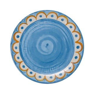 Világoskék porcelán tányér készlet 6 db-os ø 27 cm Tangeri blue – Villa Altachiara