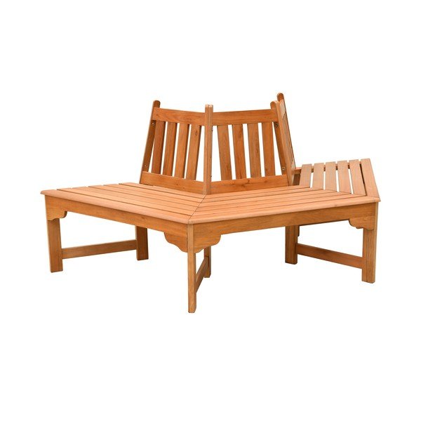 Natúr színű tömörfa kerti pad Ontario – Garden Pleasure