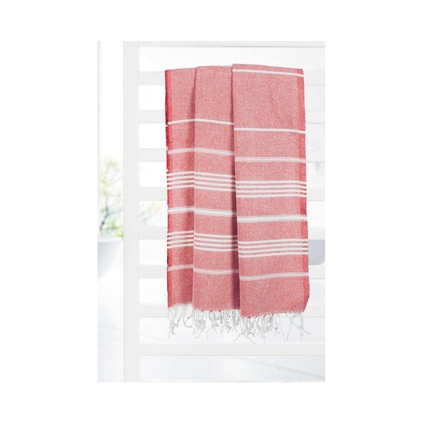 Cotton Collection Classic Red piros pamut keverék fürdőlepedő, 100 x 180 cm - Kate Louise-image-4