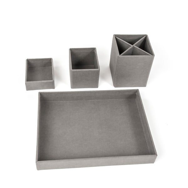 Lena szürke 4 részes asztali írószertartó - Bigso Box of Sweden-image-3