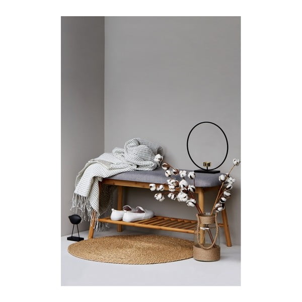 Szürke-barna bambusz ülőkés cipőtartó Bahari – Wenko-image-1