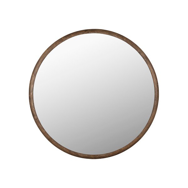 Fali tükör tömörfa kerettel ø 80 cm Gale – Dutchbone