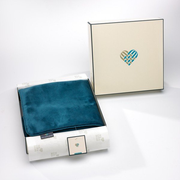 Teal petróleumzöld párnahuzat, 50 x 50 cm - WeLoveBeds-image-4