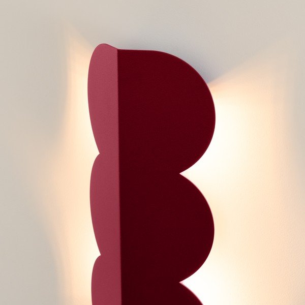 Borvörös alumínium fali lámpa BISCUIT – Thoro-image-2